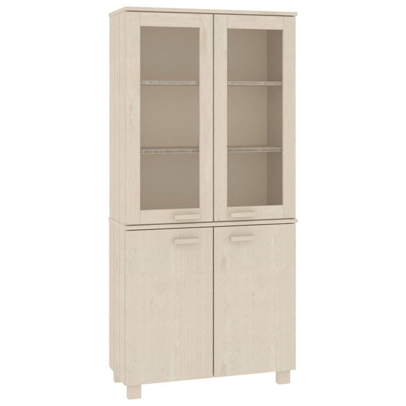 Hamar Drawer Cabinet Display Cabinet for Living Room HAMAR Solid Wood Pine, Honey Brown