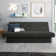 Adjua Twin 69'' Upholstered Biscuit Convertible Sofa