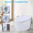 Smart Toile With Automatic Heated Seat Sensor, Foot Sensor Flush, And Off-seat Auto Flush.