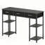 Petit bureau d'ordinateur avec tiroirs en tissu-1172709492