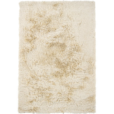 Vani Hand Loomed Modern Area Rug in Beige/Cream