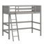 Lit mezzanine en bois avec échelle-1035091655