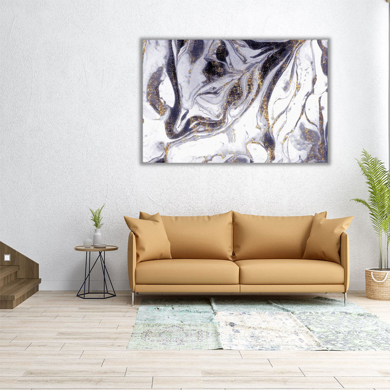 «Amethyst Rivers Flow», reproduction d'art sur toile, H 24 po x l 36 po