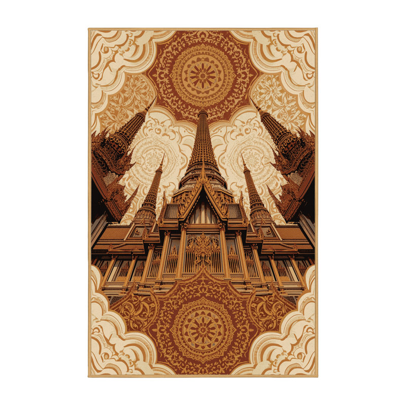 Tapis oriental d'inspiration mondiale Parez, 6 X 9