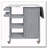 Foldable Outdoor Kitchen Island Patio Kitchen Island Outdoor Kitchen Cart Portable Prep Station with Lockable Wheels-124797701