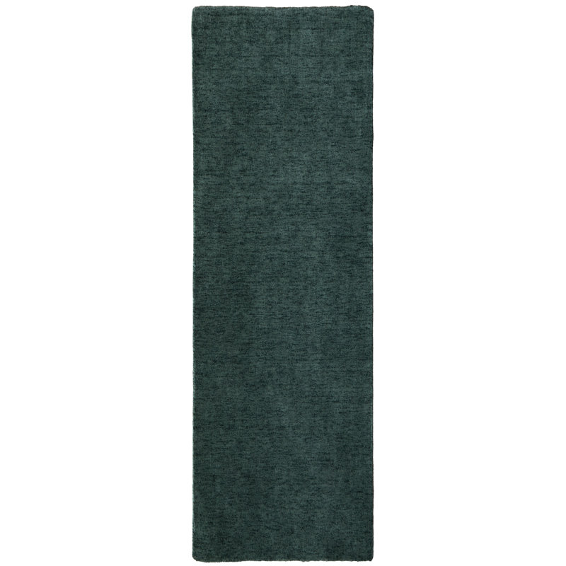 Alham Modern Solid, Green, Runner 2'6" x 8'