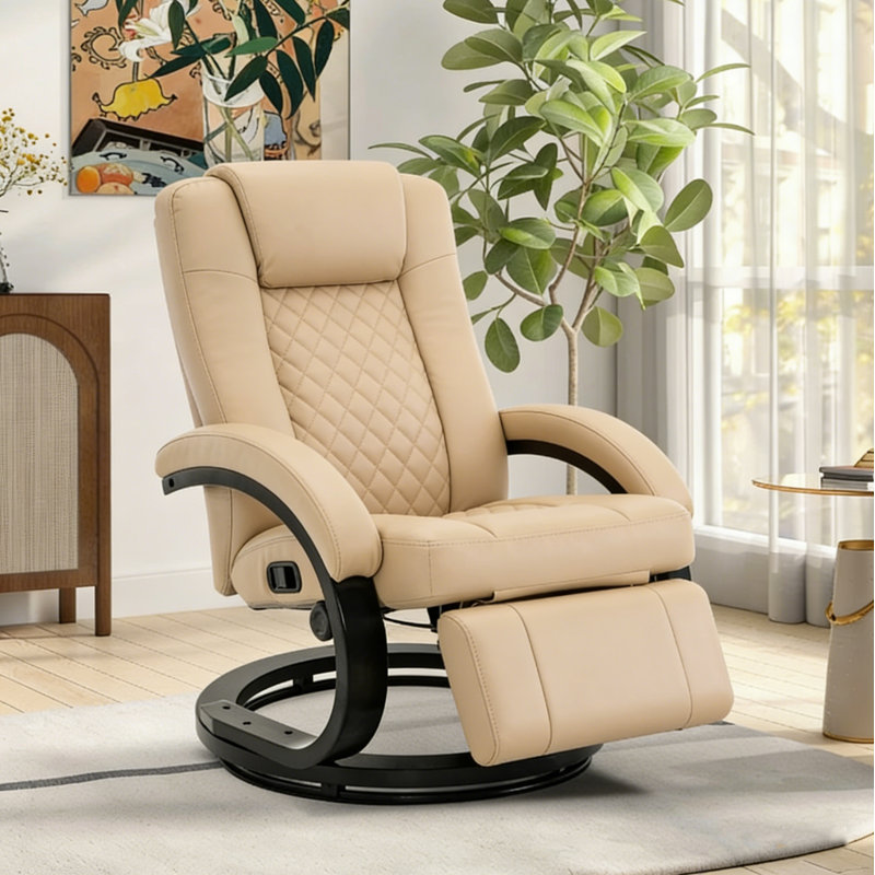 Fauteuil inclinable pivotant en similicuir Marnique