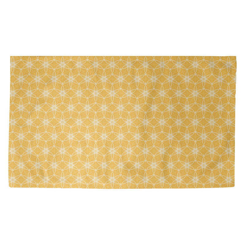 Avicia Non-Slip Indoor Doormat, Rectangle 2'1.5" x 3'6", Yellow