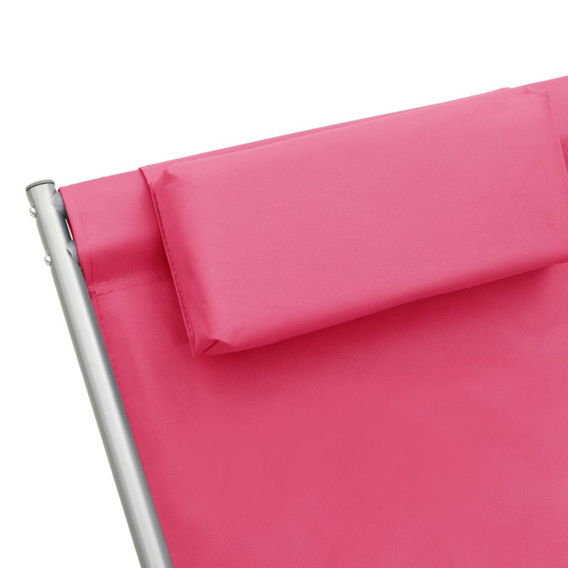 Ambia Folding Deck Chair, Pink