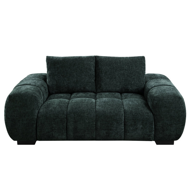 Chenille de style contemporain - structure en bois robuste, coussins rembourrés de mousse avec structure intérieure en tissu, sièges confortables