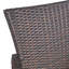 Outdoor Multibrown PE Wicker Dining Chairs,Set Of 2