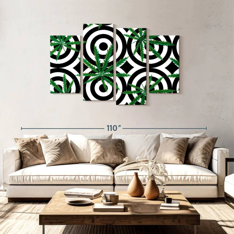 Ring Of Cannabis, 48" H x 75" W