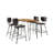 Gordonsville 4 - Person Solid Wood Top Four Leg Dining Set-89227854-89227852