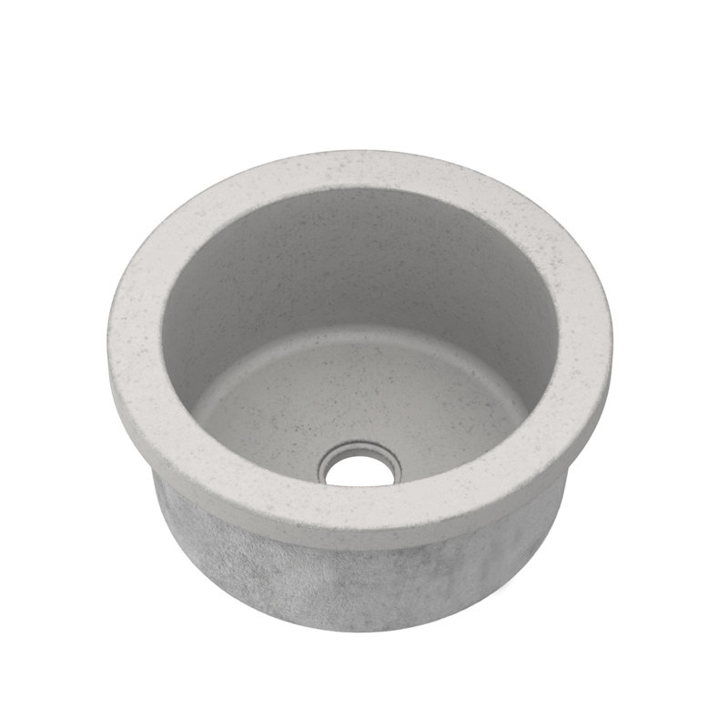 Malibu 14" L x 14" W Dual Mount Bar Sink, Ash