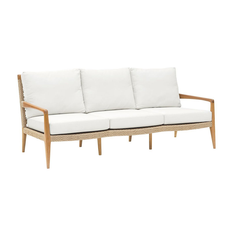 Barcelona Outdoor 3 - Seat Patio Sofa, Oat