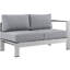 Ensemble de canapé modulaire d'extérieur en aluminium 5 pièces Shore-23593054