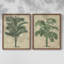 «Burlap Palm Silhouette III», reproduction encadrée de qualité supérieure - prête à être accrochée - aucun clou requis - aucun clou requis-961617305-961617311