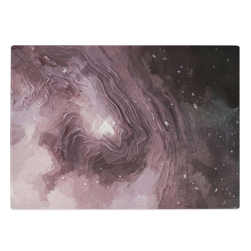 Tempered Glass Swirling Passions Chopping Board, 28.5 cm W x 20 cm L