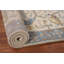 Ivory & Blue Handmade Oushak Indian Runner Rug 3x8