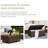 Azoriah 7 -  Person Oversized Armrest Outdoor Sectional Furniture Rattan Sets w/Storage Table-510942578