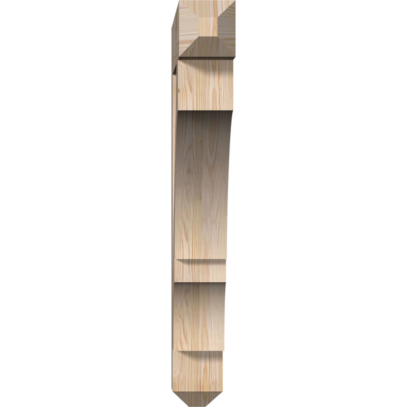 Support l 5 5 po x P 36 po x H 42 po Balboa Craftsman, Sapin de Douglas lisse, 6" W x 36" D x 42" H
