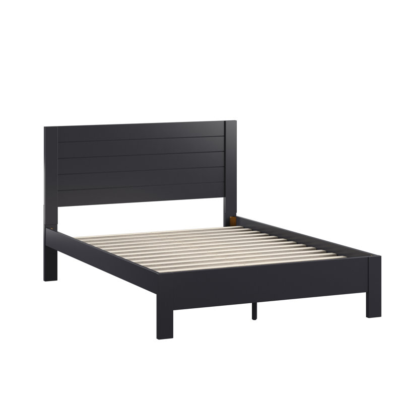 Lit plateforme Ayaan, Plein, Noir vulcain