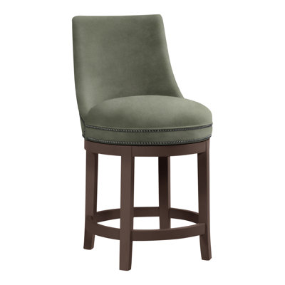Vesper Upholstered Stool with Solid Wood Frame