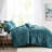 Teal Velvet Comforter For Twin/twin Xl - Diamond With Decorative Pillow Machine Washable, Steam Iron Contemporary Style With