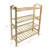 Wood Shoe Rack Flower Plant Display Stand Reading Room Book Cart Storage Organizer 4-Shelf