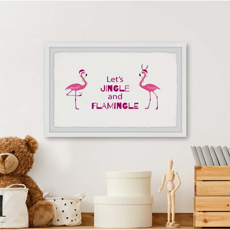 Let's Jingle - Single Picture Frame Print, 41cm H x 61cm W x 3.81cm D