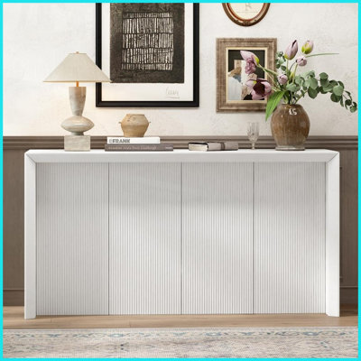 Table basse minimaliste en placage de bois d'acacia ondulé pour vestibule / salon Charme naturel