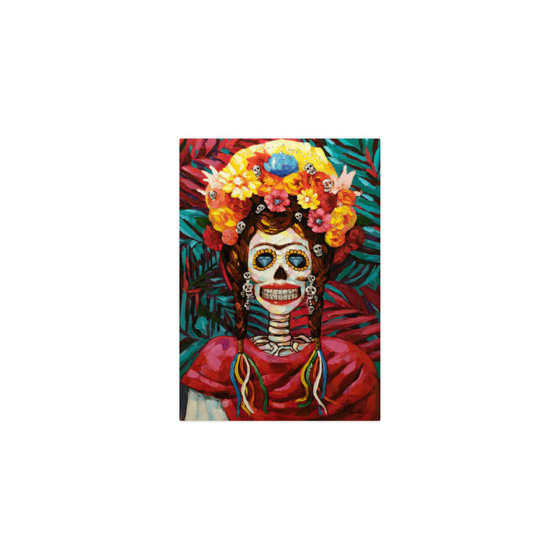 Hand -painted Princess from Mexico Acrylic Painting