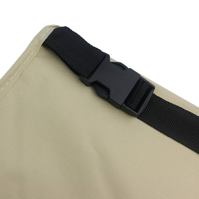 Heavy Duty Beige and Brown Waterproof Patio Table Cover
