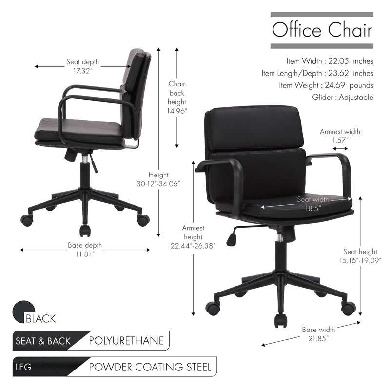 Shreya Task Chair, Black