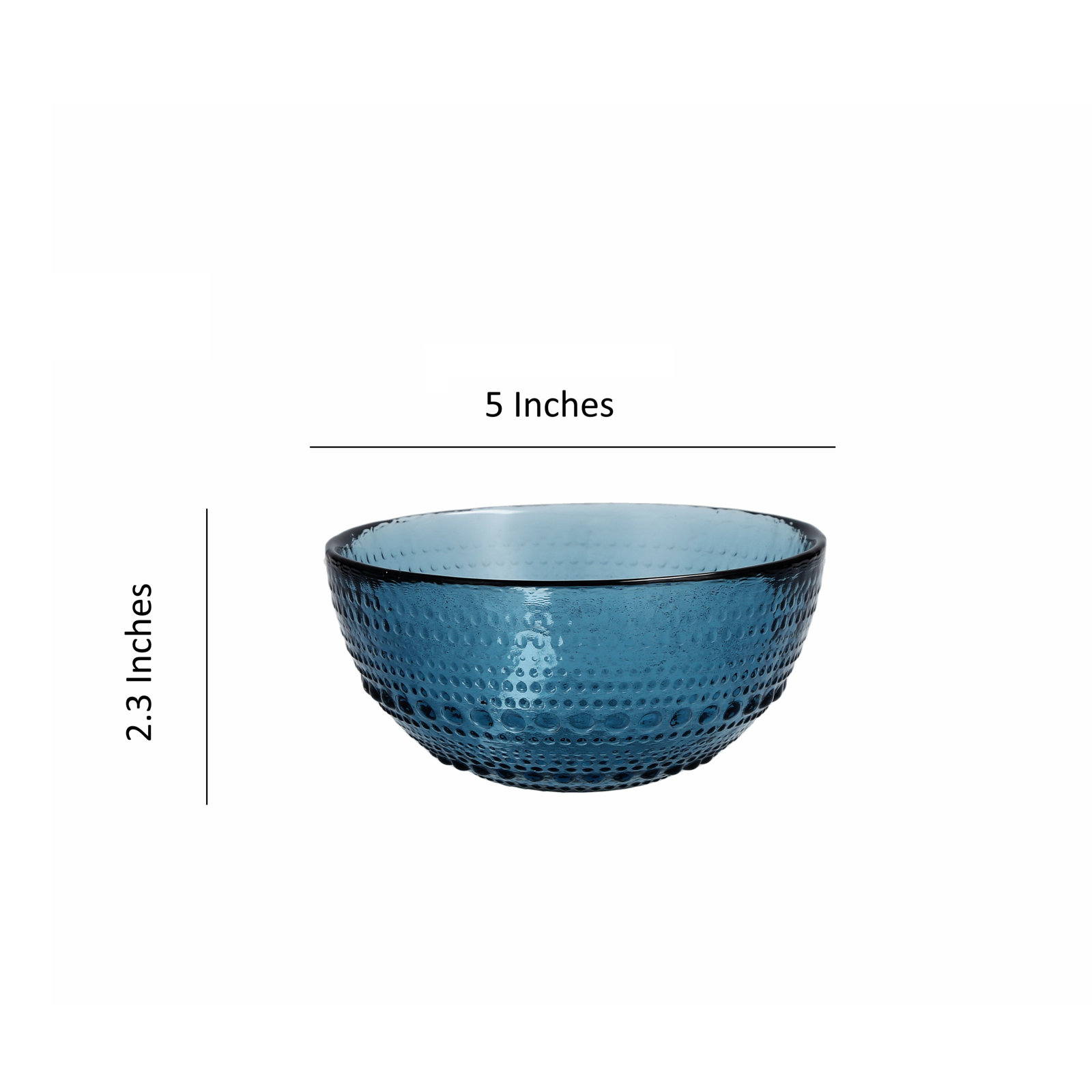 Jupiter Glass Cereal Bowl, Cornflower Blue
