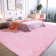 Solid Rug Soft Fluffy Pink Indoor Area Rug for Living Room Bedroom Nursery Kids Room