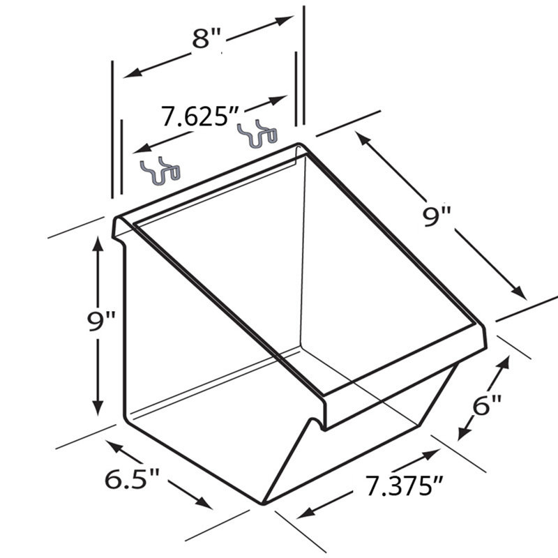 Azar Displays Storage Bin