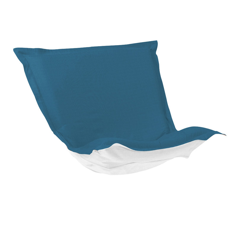 Housse pour chaise Puff, Turquoise paysage marin