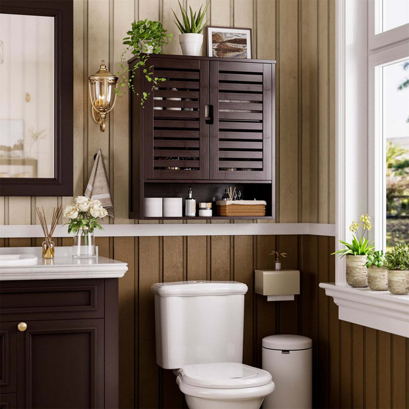 Aaleeyah Bathroom Cabinet, Brown