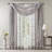 Diamond Sheer Embroidered Window Drape Scarf-940180228-940180225