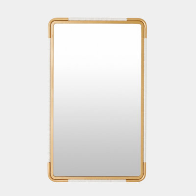 Seagrass Rope Rectangle Iron Mirror