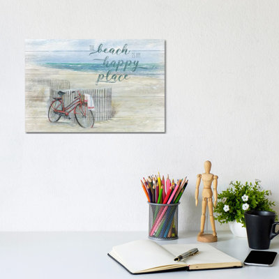 «Beach Happy Place» par Ruane Manning - reproduction d'art