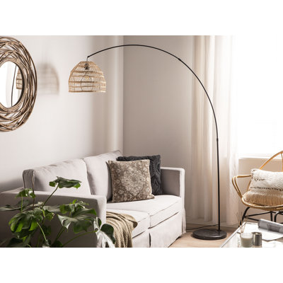 Alejandro 195cm Black Arched Floor Lamp