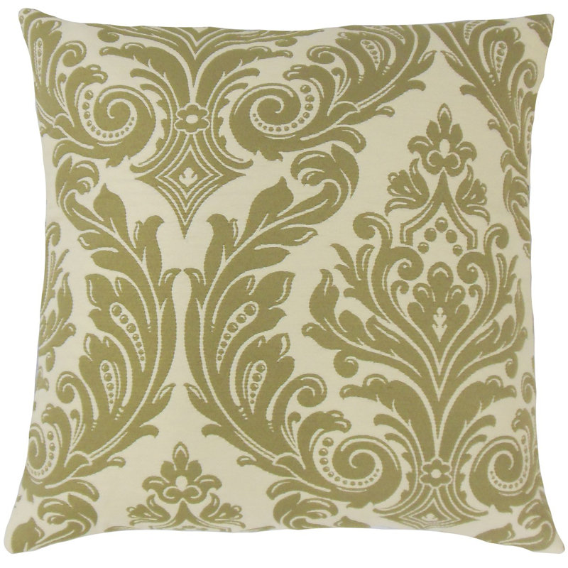 Housse de coussin jovita damassé, Céleri