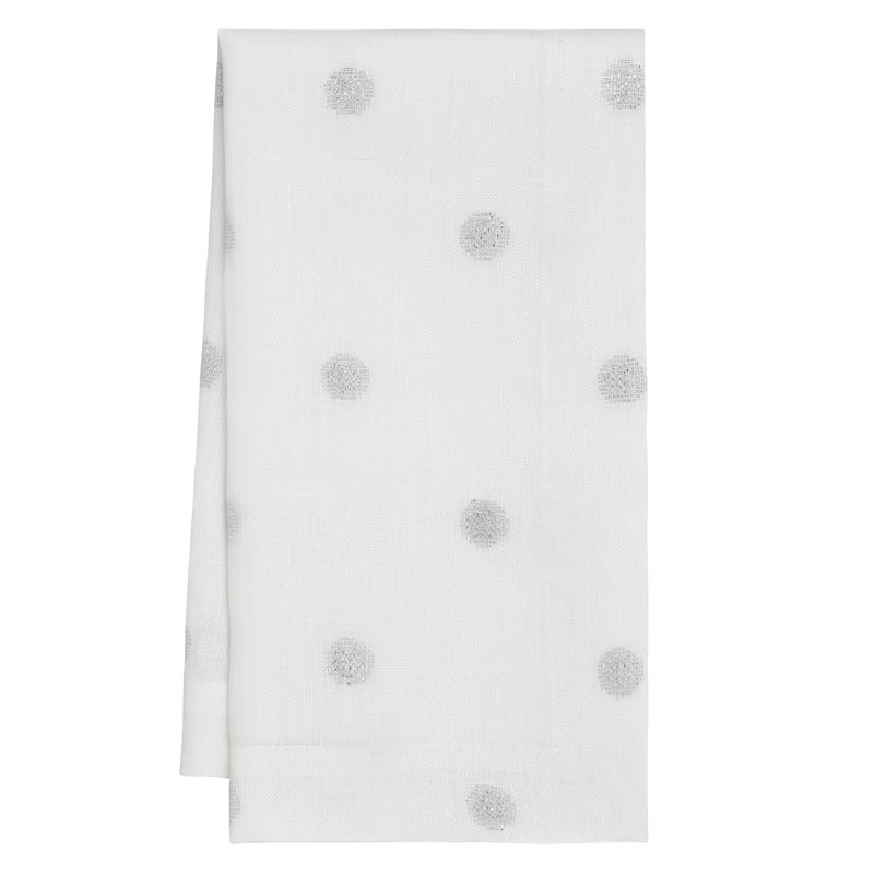 Vogue Square Napkins, Silver, 6" x 6"