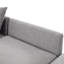 Canapé modulaire gris avec siège mobile et ressorts ensachés 85,4 po