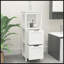 Armoire de salle de bain avec 2 tiroirs et 1 tablette de rangement