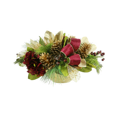 Polysilk Hydrangea Arrangement in Pot
