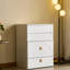 Meuble-lavabo blanc 3 en 1 avec tiroirs, miroir rabattable, tabouret, maquillage à DEL et grand rangement pour l'éclairage de la chambre à coucher
