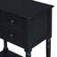 Console étroite, canapé mince avec trois tiroirs de rangement et tablette inférieure-744518478
